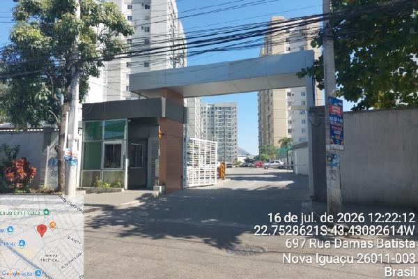 Apartamento em Nova Iguaçu, Centro, Rua Damas Batista, N. 651, Apto 804, Bl 03, RJ. Área: 56.13m2