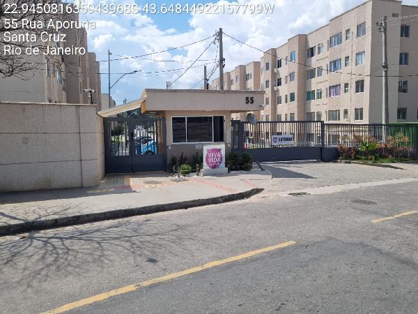 Apartamento em Rio de Janeiro, Santa Cruz, Rua Aporuna, N. 55, Apto 204, Bl 05, RJ. Área: 41.19m2 Apartamento em Rio de Janeiro, Santa Cruz, Rua Aporuna, N. 55, Apto 204, Bl 05, RJ. Área: 41.19m2