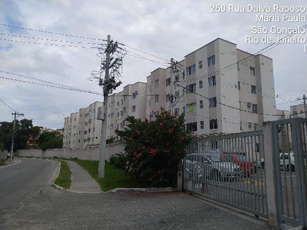 Apartamento em São Gonçalo, Tribobo, Rua Dalva Raposo, N. 260, Apto 103, Bl 07, RJ. Área: 44.91m2