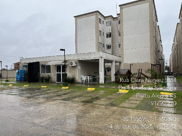 Apartamento em Porto Alegre, Restinga, Rua Sabino Pereira Nunes, N. 932, Apto 203, Bl 14, RS. Área: 41.19m2