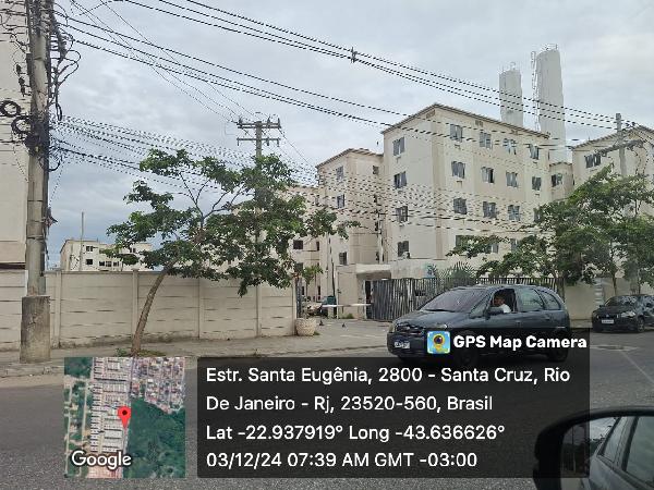 Apartamento em Rio de Janeiro, Santa Cruz, Estrada De Santa Eugenia, N. 2800, Apto 205, Bl 09, RJ. Área: 40.54m2