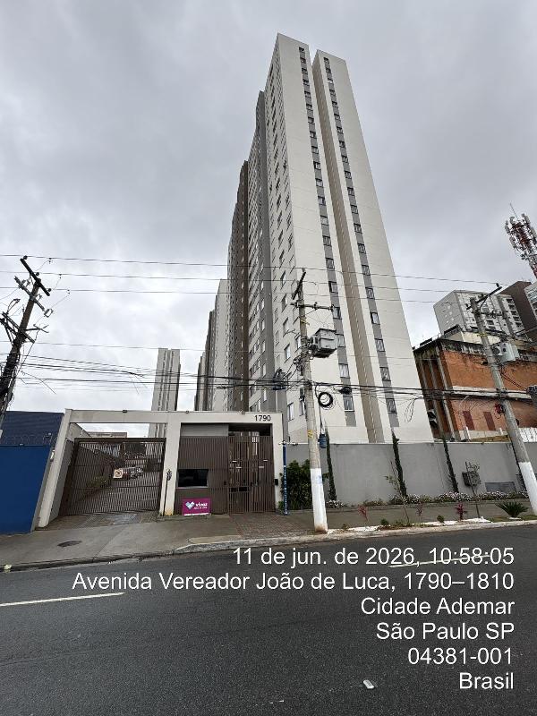 Apartamento em São Paulo, Jardim Prudencia, Avenida Vereador Joao De Luca, N. 1790, Apto 1006, Torre 1 10 Pav His2, SP. Área: 33.54m2