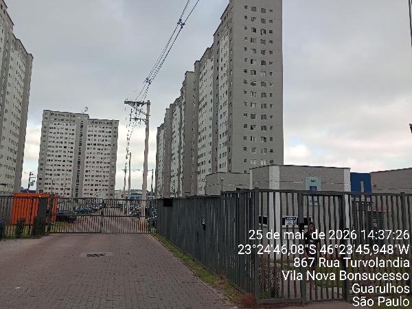 Apartamento em Guarulhos, Vila Nova Bonsucesso, Rua Turvolandia, N. 867, Apto 505, 5º Andar Bl 03, SP. Área: 48.18m2