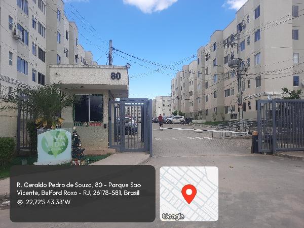 Apartamento em Belford Roxo, Sao Vicente, Av. Subtenente Manoel Henrique Da Cunha Rabello, N. 80, Apto 306, Bl 06, RJ. Área: 41.27m2