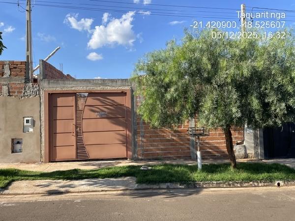 Casa em Taquaritinga, Jardim Santa Rita, Rua Sebastiao Marsico (Antiga Rua D), N. 240, Lt 13  Qd 05, SP. Área: 45.84m2
