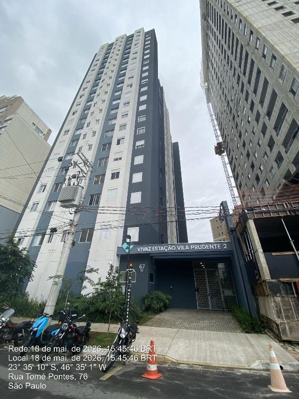 Apartamento em São Paulo, Parque Da Vila Prudente, Rua Tome Pontes, N. 67, Apto 903, Torre 2 His, SP. Área: 34.17m2