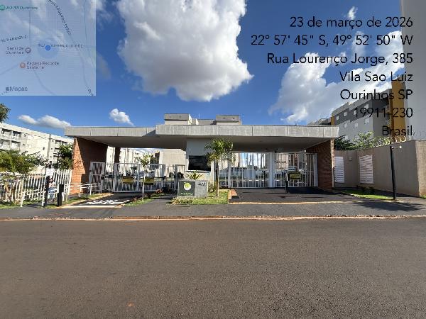 Apartamento em Ourinhos, Vila Sao Luiz, Rua Lourenco Jorge, N. 495, Apto 1133, Pav 3 Bl 11, SP. Área: 56.47m2