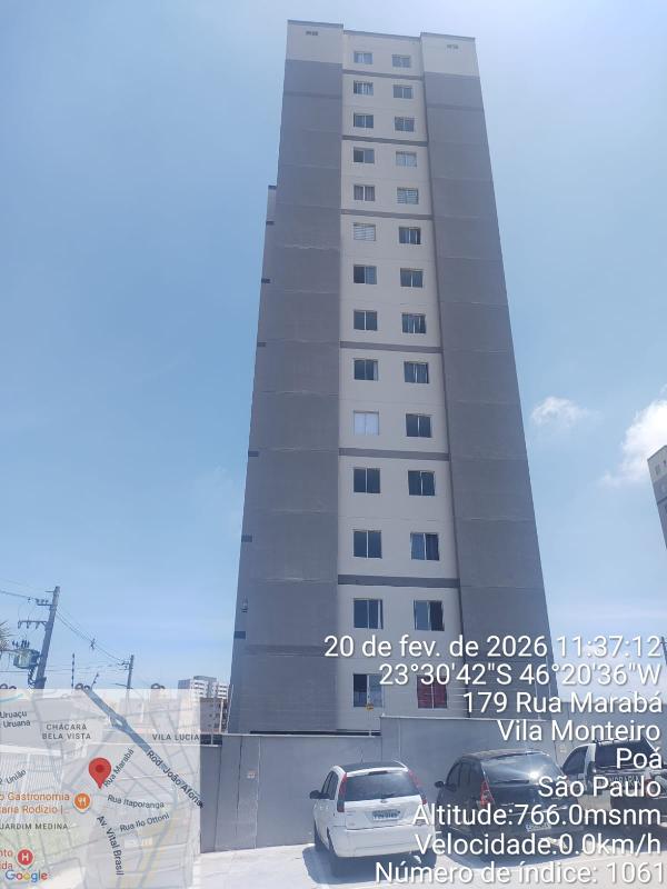Apartamento em Poá, Aracare, Rua Marabas, N. 179, Apto 141, Tr A, SP. Área: 47.38m2