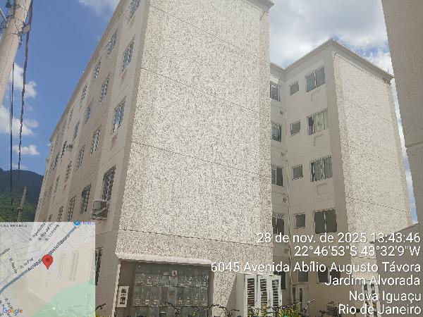 Apartamento em Nova Iguaçu, Cabucu, Avenida Abilio Augusto Tavora, N. 6045, Apto 302, Bl 07, Lt 01, Vaga Coletiva, RJ. Área: 40.54m2