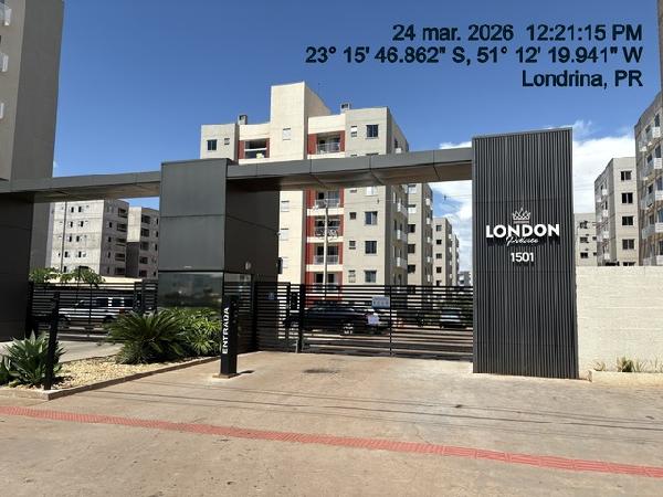 Apartamento em Londrina, Jardim Maria Celina, Avenida Rosalvo Marques Bonfim, N. 1501, Apto 304, Bl 3 Lt 2 Qd 4 Vg 34, PR. Área: 45.3m2