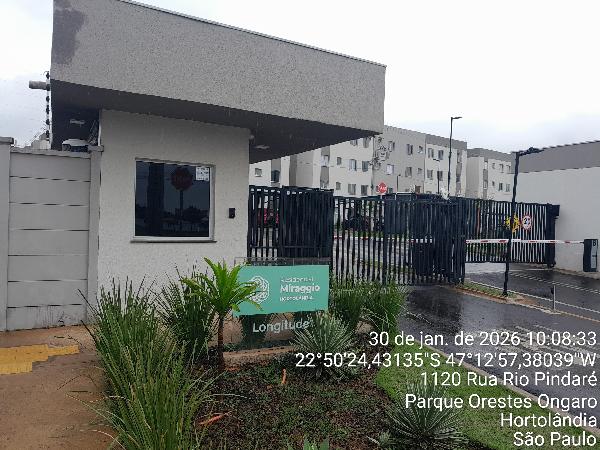 Apartamento em Hortolândia, Parque Orestes Ongaro, Rua Rio Pindare, N. 1120, Apto 33, Torre 17, Vg 242, SP. Área: 38.82m2