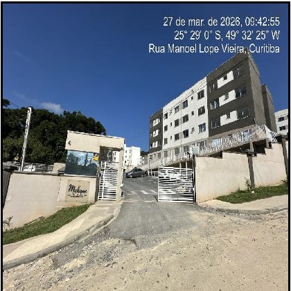 Apartamento em Campo Largo, Botiatuva, Rua Manoel Lopes Vieira, N. 143, Apto 105, Bl 04 Andar Terreo Tipo A  Vg 307, PR. Área: 40.31m2