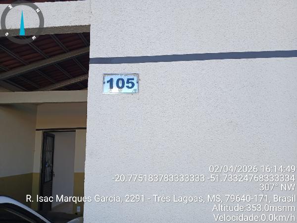 Casa em Três Lagoas, Jardim Progresso, Rua Isac Marques Garcia, N. 2479, Cs 105, MS. Área: 64.72m2