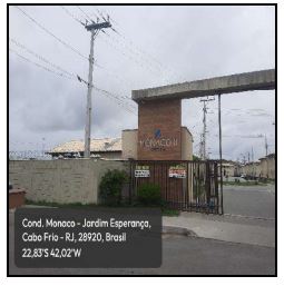 Apartamento em Cabo Frio, Jardim Esperanca, Rua Americo Gomes Da Fonseca, N. 73, Apto 202, Bl 27, Vaga Garagem 243, RJ. Área: 50.41m2