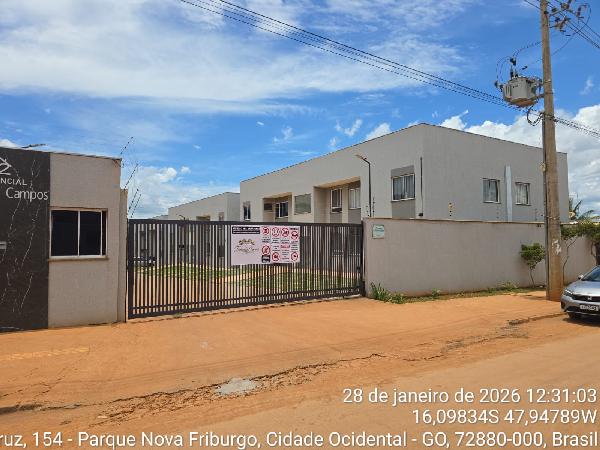 Apartamento em Cidade Ocidental, Mansoes Recreio Mossoro, Quadra 7, N. Sn, Apto 102, Bl O Lt 11 Terreo Rua Osvaldo Cruz, GO. Área: 53.54m2