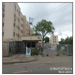 Apartamento em Rio de Janeiro, Santa Cruz, Rua Aporuna, N. 111, Apto 303, Bl 02, RJ. Área: 41.19m2
