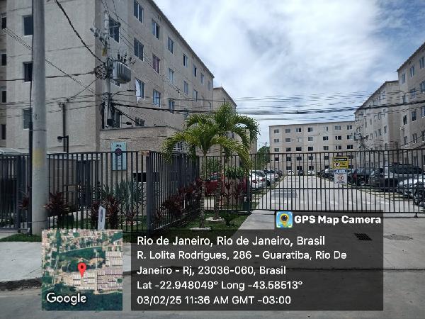 Apartamento em Rio de Janeiro, Barra De Guaratiba, Rua 2 Paa 126222, N. 285, Apto 305, Bl 03, RJ. Área: 41m2
