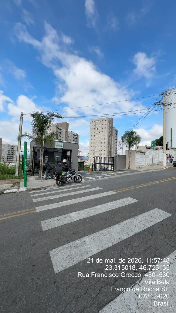 Apartamento em Franco da Rocha, Vila Bazu, Rua Francisco Grecco, N. 561, Apto 33, Pav 3 Bloco D  Vaga Nº 149, SP. Área: 53.69m2