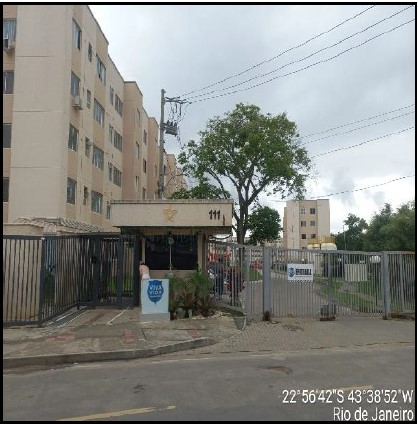 Apartamento em Rio de Janeiro, Santa Cruz, Rua Aporuna, N. 111, Apto 311, Bl 02, RJ. Área: 41.07m2