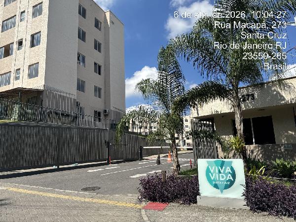 Apartamento em Rio de Janeiro, Freg. De Santa Cruz, Rua Macapa, N. 273, Apto 501, Bl07 Lt 01 Pal 48762 2º Categ., RJ. Área: 41.28m2 Apartamento em Rio de Janeiro, Freg. De Santa Cruz, Rua Macapa, N. 273, Apto 501, Bl07 Lt 01 Pal 48762 2º Categ., RJ. Área: 41.28m2
