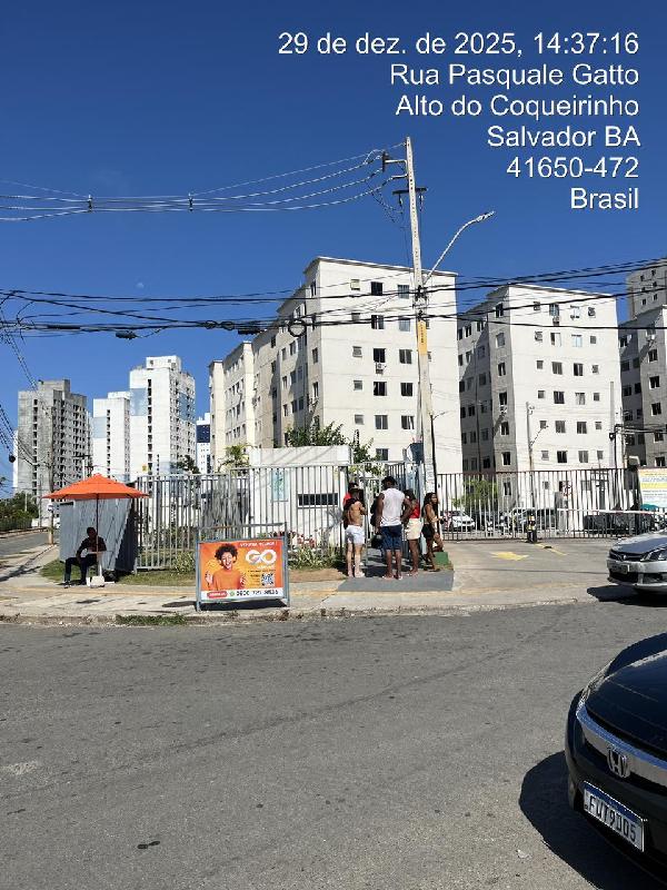Apartamento em Salvador, Piata, R Pasquale Gatto, N. 494, Apto 101, Bl 11, BA. Área: 41.88m2