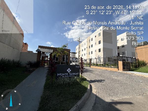 Apartamento em Salto, Residencial Parque Laguna, Rua Carlos De Moraes Andrade Jurista, N. 108, Apto 301, Bl 11  Vaga 85, SP. Área: 41.98m2