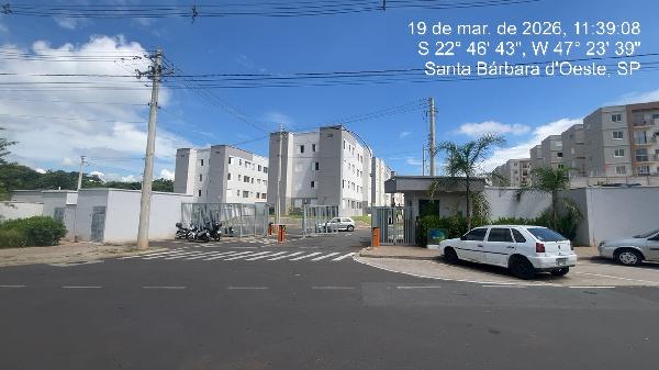 Apartamento em Santa Bárbara d'Oeste, Recreio Alvorada, Rua Alecio Biondi, N. 345, Apto 107, Bl 07, SP. Área: 42.21m2