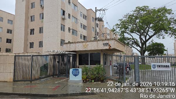 Apartamento em Rio de Janeiro, Santa Cruz, Rua Aporuna, N. 111, Apto 110, Bl 02, RJ. Área: 41.19m2