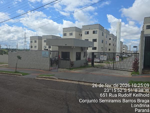 Apartamento em Londrina, Conjunto Semiramis Barros Braga, Rua Aparecida Fonseca Barbosa, N. 57, Apto 201, Bl 06, PR. Área: 43.32m2