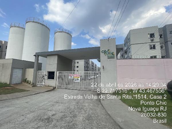 Apartamento em Nova Iguaçu, Ponto Chic, Estrada Velha De Santa Rita, N. 1052, Apto 103, Bloco 13, RJ. Área: 43.68m2