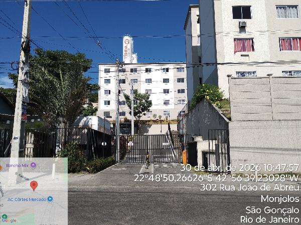 Apartamento em São Gonçalo, Monjolos, Estrada Joao De Abreu, N. 214, Apto 401, Bloco 18, RJ. Área: 47.67m2