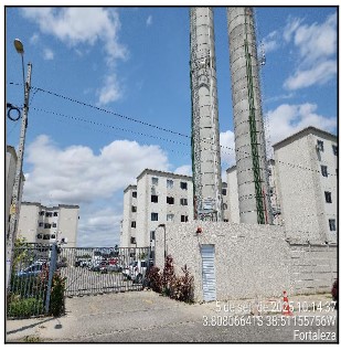 Apartamento em Fortaleza, Cajazeiras, Rua A, N. 255, Apto 401, Bl 15, CE. Área: 44.28m2