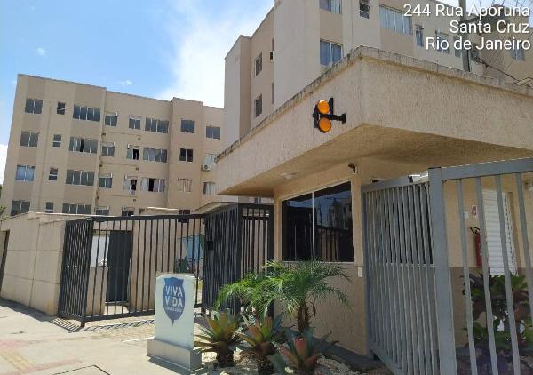 Apartamento em Rio de Janeiro, Santa Cruz, Rua Aporuna, N. 111, Apto 210, Bloco 1, RJ. Área: 41.19m2