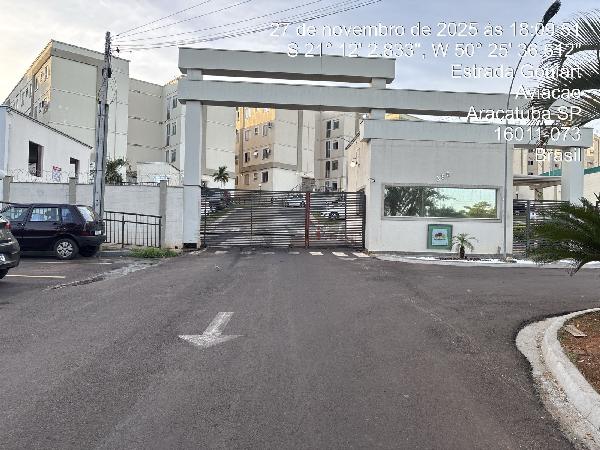 Apartamento em Araçatuba, Fazenda Do Estado, Estrada Fause Chade, N. 455, Apto 304, Bl 10, Vg 95, SP. Área: 39.3m2
