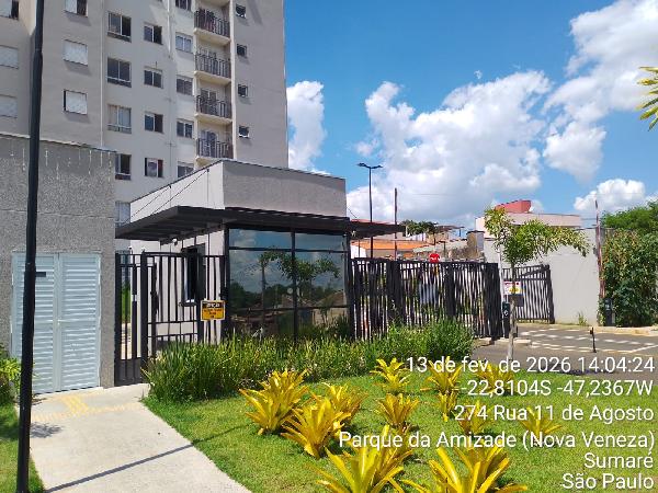 Apartamento em Sumaré, Parque Da Amizade (nova Veneza), Rua Onze De Agosto, N. 274, Apto 512, Tr 02 Bl 02 Vg 47, SP. Área: 46.45m2