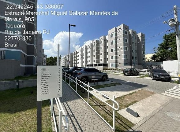 Apartamento em Rio de Janeiro, Jacarepagua, Estrada Marechal Miguel Salazar Mendes De Moraes, N. 969, Apto 204, Bl 01, RJ. Área: 41m2