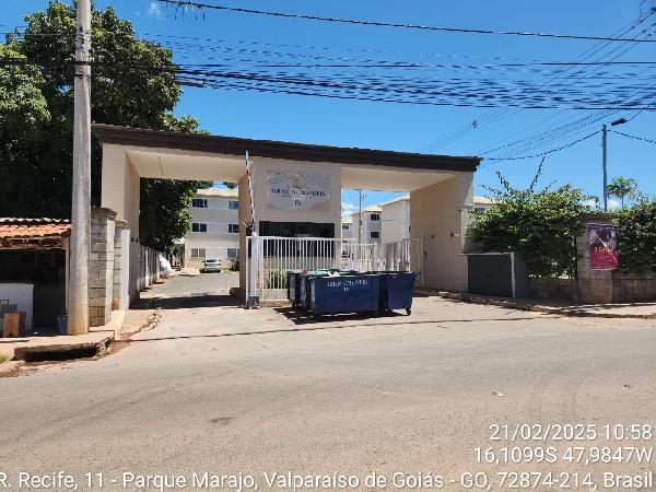 Apartamento em Valparaíso de Goiás, Chacaras E Mansoes Santa Maria, Rua 8 Chacara 37 Quadra 08, Apto 202, Bl 20, Pav 01, GO. Área: 48.92m2