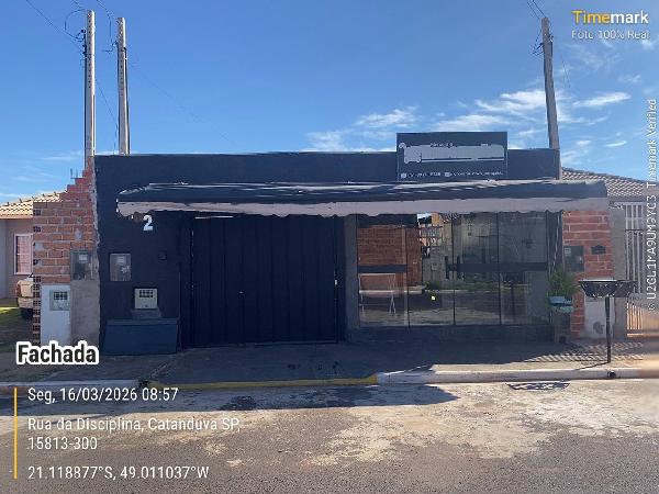 Casa em Catanduva, Nova Catanduva Iii, R Da Disciplina (Ant R Projetada 20), N. 242, Qd 34 Lt 41, SP. Área: 43.85m2
