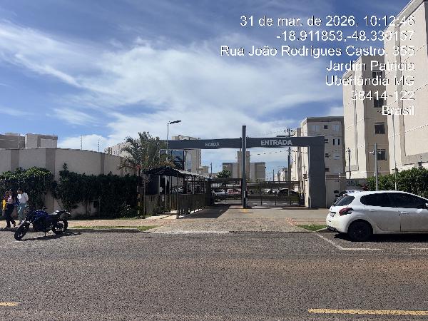 Apartamento em Uberlândia, Jardim Patricia, Rua Joao Rodrigues De Castro, N. 355, Apto 502, Bl 07 Vg 123, MG. Área: 39.3m2
