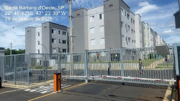 Apartamento em Santa Bárbara d'Oeste, Recreio Alvorada, Rua Alecio Biondi, N. 345, Apto 303, Bl 11, SP. Área: 42.21m2