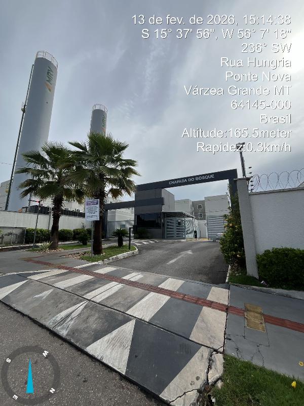 Apartamento em Várzea Grande, Ponte Nova, Rua Hungria, N. 271, Apto 204, Bl 03, MT. Área: 39.95m2