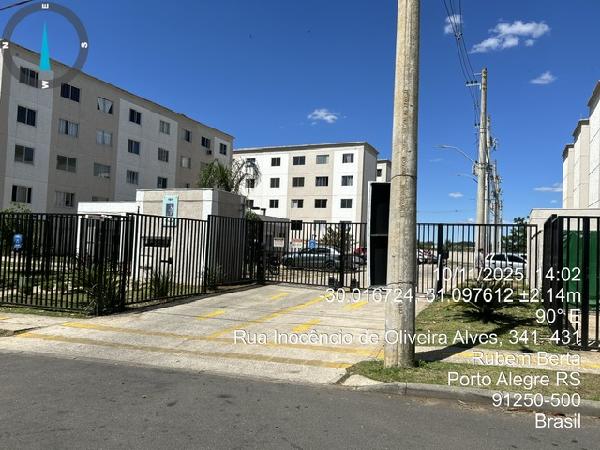 Apartamento em Porto Alegre, Rubem Berta, Rua Inocencio De Oliveira Alves, N. 101, Apto 203, Bl 13, RS. Área: 41.19m2