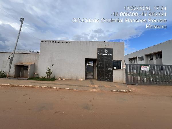 Apartamento em Cidade Ocidental, Mansoes Recreio Mossoro, Quadra 3, N. Sn, Apto 102, Bl N Terreo Rua Osvaldo Cruz, GO. Área: 53.54m2