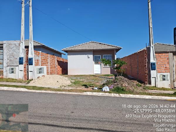 Casa em Itapetininga, Loteamento Residencial Cristovao Colombo, Rua Eugenio Nogueira, N. 587, Lt 39 Qd U, SP. Área: 43.85m2