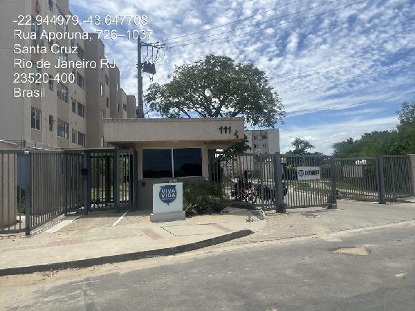 Apartamento em Rio de Janeiro, Santa Cruz, Rua Aporuna, N. 111, Apto 405, Bl 06, RJ. Área: 41.07m2
