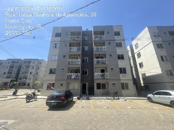 Apartamento em Nova Iguaçu, Ponto Chic, Estrada Velha De Santa Rita, N. 1052, Apto 201, Bl 16, Lt 6a3, RJ. Área: 42.61m2