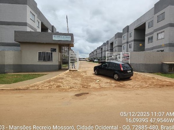 Apartamento em Cidade Ocidental, Mansoes Recreio Mossoro, Quadra 3, N. Sn, Apto 1410, Bl 14 Lt 20 Rua Osvaldo Cruz Vg 1410, GO. Área: 43.04m2