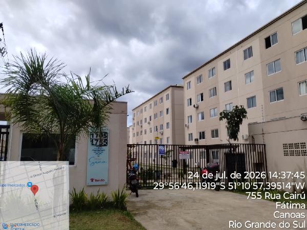 Apartamento em Canoas, Fatima, Rua Cairu, N. 1705, Apto 501, Bl 05, RS. Área: 41.19m2