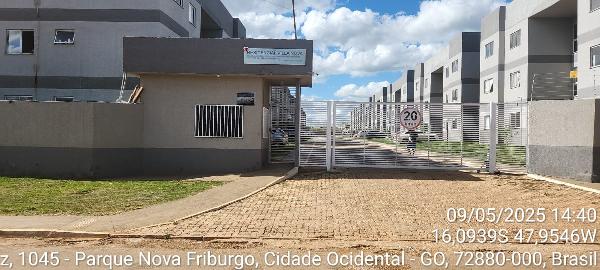 Apartamento em Cidade Ocidental, Mansoes Recreio Mossoro, Rua Osvaldo Cruz, N. Sn, Apto 905, Bl 09, Lt 20, Qd 03, GO. Área: 43.04m2