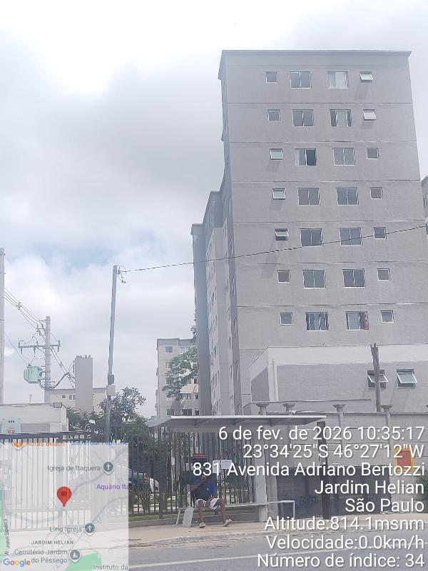 Apartamento em São Paulo, Itaquera, Avenida Adriano Bertozzi, N. 850, Apto 08, Bl 09 His-2, SP. Área: 41.56m2